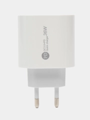 Блок питания 36W, быстрая зарядка, USB и Type-C PD, QC 3.0. iPhone, Аndroid