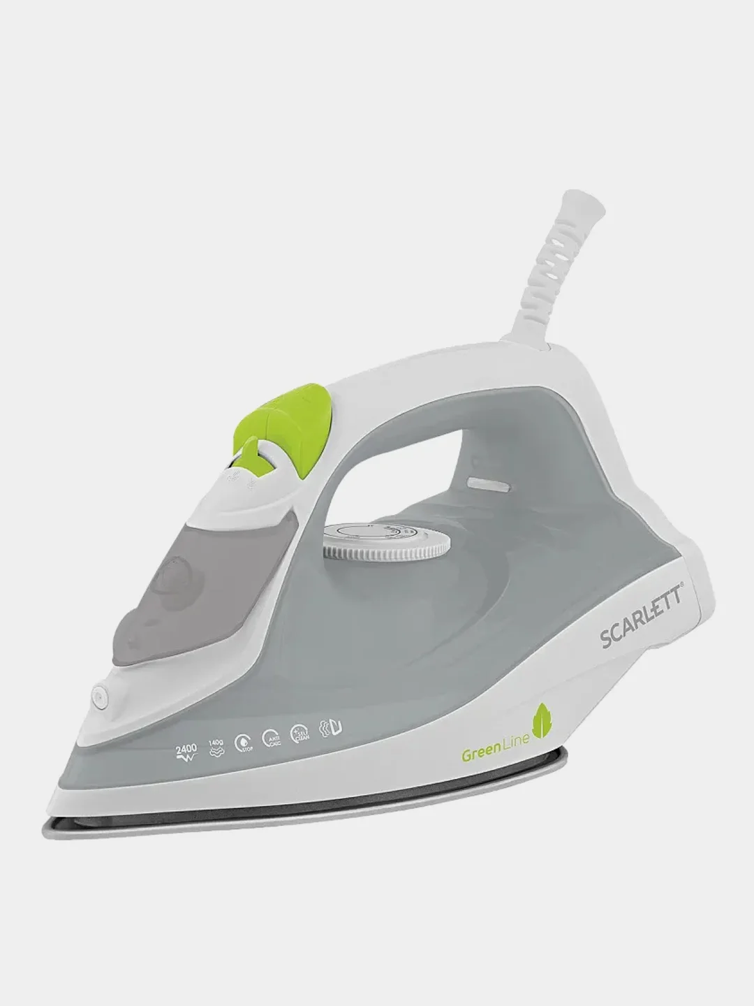 Утюг SCARLETT SC-SI30K60, керамическое, белый, 2400 Вт