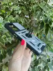 Серебряный чехол противоударный armors для Oppo A57S / Оппо А57S с защитой камеры