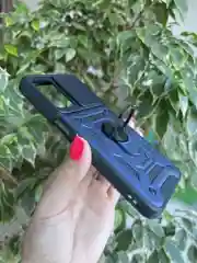Серебряный чехол противоударный armors для Oppo A57S / Оппо А57S с защитой камеры