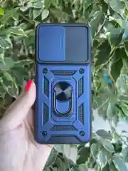 Серебряный чехол противоударный armors для Oppo A57S / Оппо А57S с защитой камеры