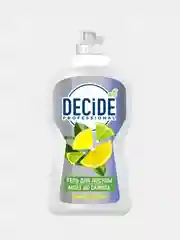 Средство для мытья посуды DECIDE Professional "Лимон-лайм", гель, 470 мл