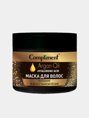 Маска для волос Compliment Argan Oil+ Hyaluronic Acid "Питание и восстановление", 300 мл