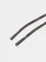 Шнурки вощеные круглые СЕРЫЕ 80 см тонкие 2 мм с пропиткой