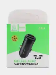 Золотой автомобильное зарядное устройство 2 USB, 2,4А