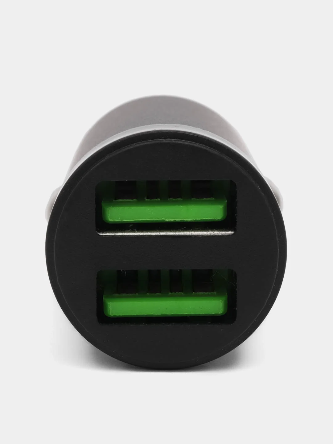 Черный автомобильное зарядное устройство 2 USB, 2,4А