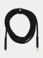 Черный зарядный кабель плетеный, 3 метра, Micro USB, 6А, для Андроид, быстрая зарядка Герлакс