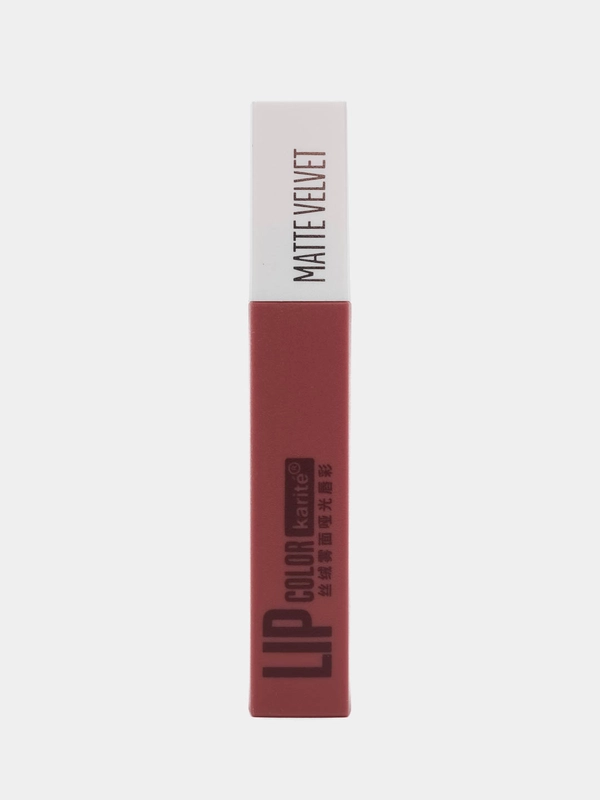 Помада для губ Karite Lip Color Matte Velvet, матовая, стойкая, 6 оттенков