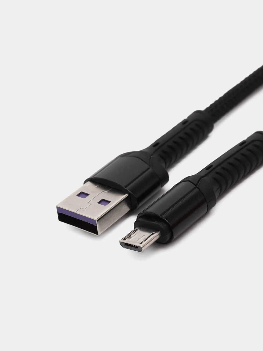 Черный зарядный кабель плетеный, 3 метра, Micro USB, 6А, для Андроид, быстрая зарядка Герлакс