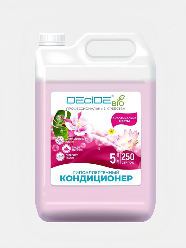 Кондиционер для белья DECIDE Professional "Экзотические цветы", 5 л