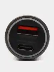 Автомобильное зарядное устройство в прикуриватель Type-C + USB, быстрая зарядка, 30В