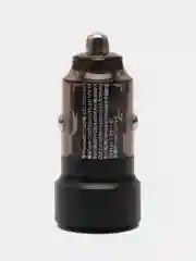 Автомобильное зарядное устройство в прикуриватель Type-C + USB, быстрая зарядка, 75В