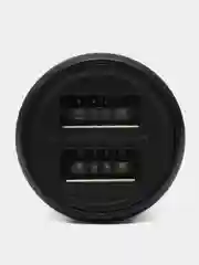 Автомобильное зарядное устройство в прикуриватель c кабелем  USB+USB, быстрая зарядка, 2.4А