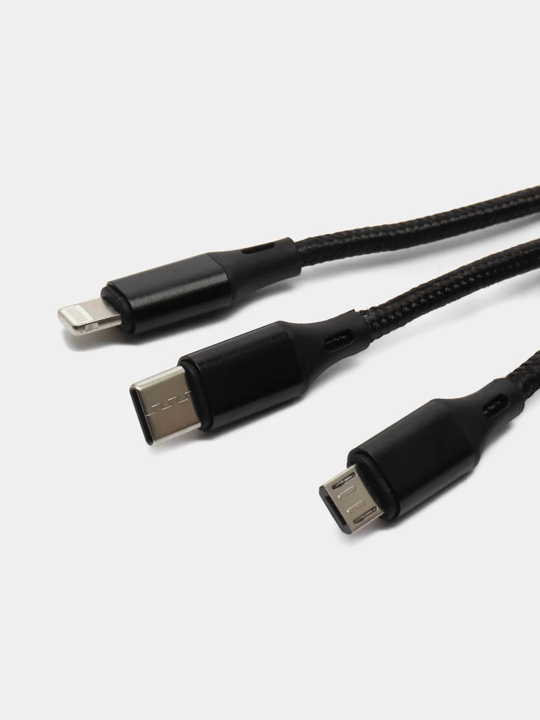 Автомобильное зарядное устройство в прикуриватель c кабелем  USB+USB, быстрая зарядка, 2.4А