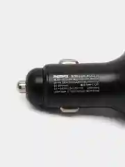Черный автомобильное зарядное устройство в прикуриватель Type-C + USB, с дисплеем, мощная 58,5 Вт