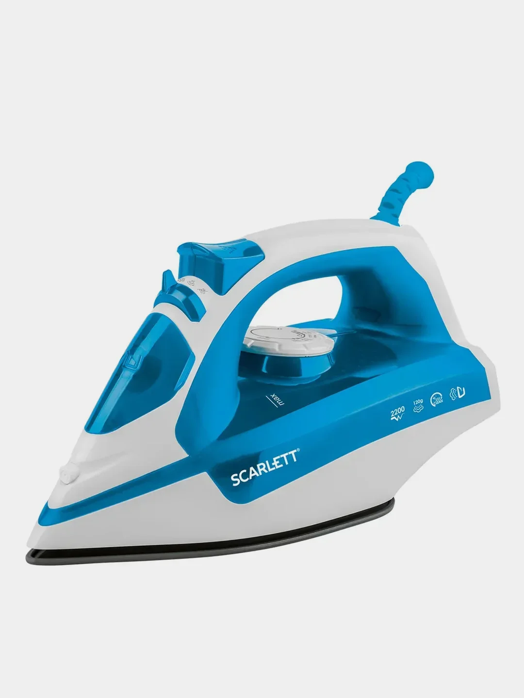 Утюг SCARLETT SC-SI30P17, 2200 Вт, антипригарный, голубой