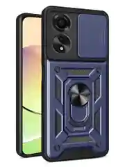 Черный чехол противоударный armors для Oppo A58 4G / Оппо А58 4G с защитой камеры