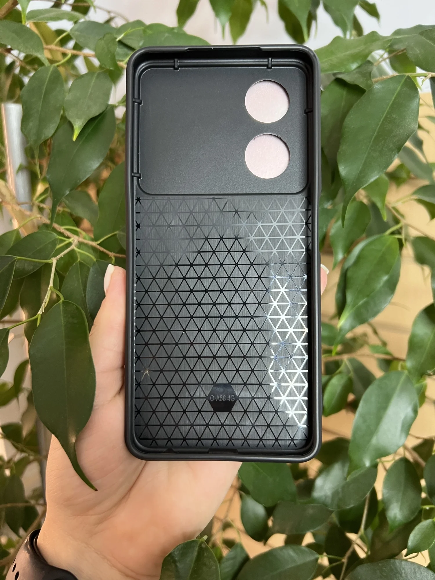 Красный чехол противоударный armors для Oppo A58 4G / Оппо А58 4G с защитой камеры