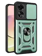 Зеленый чехол противоударный armors для Oppo A58 4G / Оппо А58 4G с защитой камеры