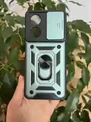 Зеленый чехол противоударный armors для Oppo A58 4G / Оппо А58 4G с защитой камеры