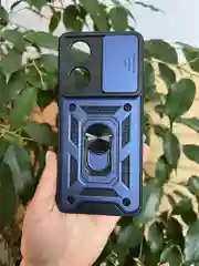 Темно-синий чехол противоударный armors для Oppo A58 4G / Оппо А58 4G с защитой камеры