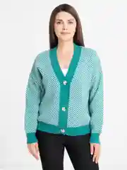 Зеленый кардиган женский кашемир