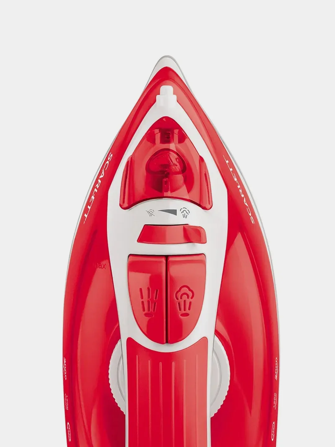 Утюг SCARLETT SC-SI30P15, антипригарное, 2000 Вт, красный