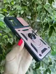 Розовый чехол противоударный armors для Infinix Hot 11S NFC/Инфиникс Хот 11S NFC с защитой камеры