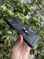 Темно-синий чехол противоударный armors для Infinix Hot 11S NFC/Инфиникс Хот 11S NFC с защитой камеры