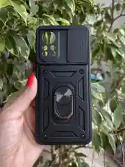Черный чехол противоударный armors для Infinix Hot 11S NFC/Инфиникс Хот 11S NFC с защитой камеры