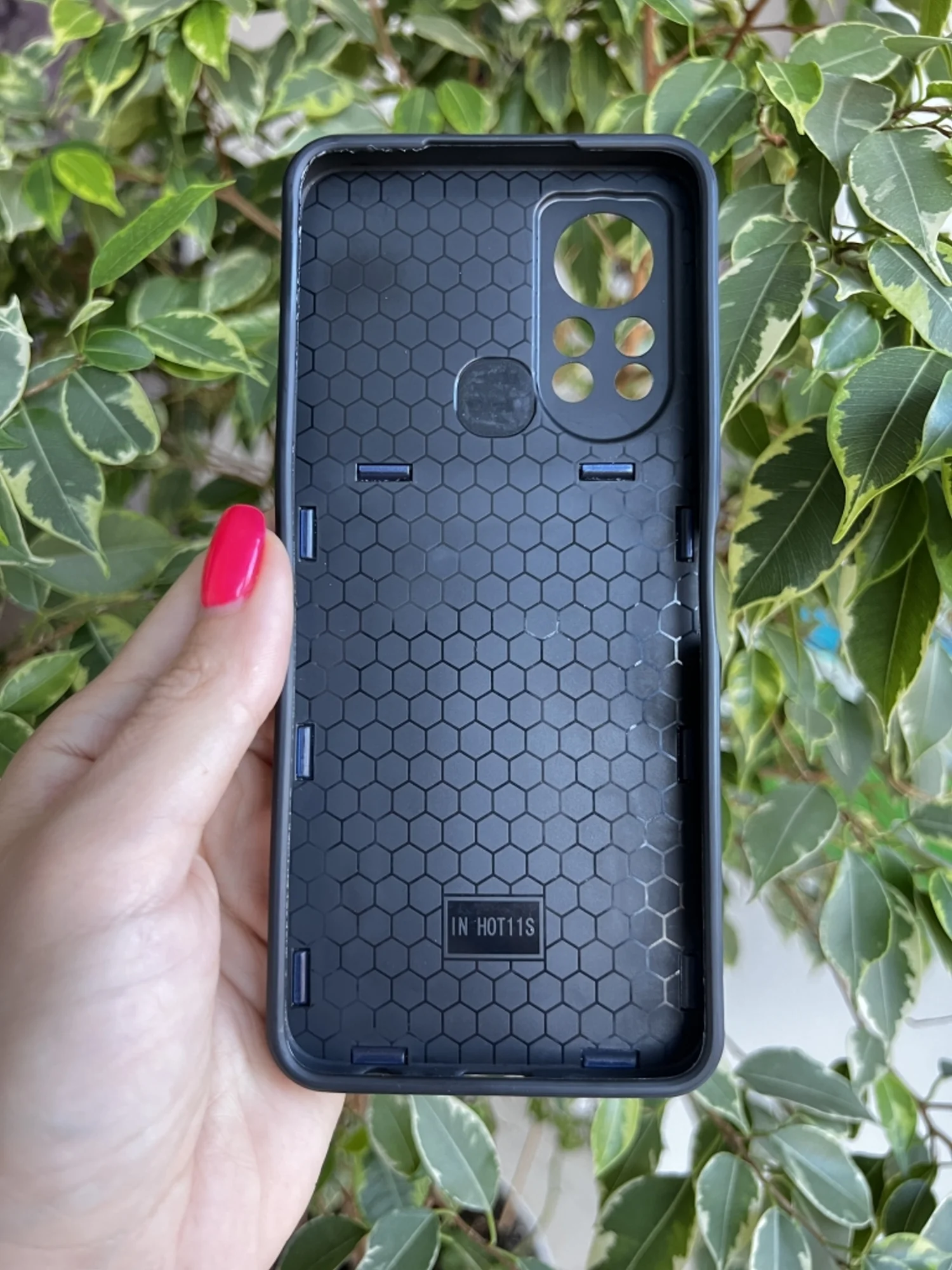 Темно-синий чехол противоударный armors для Infinix Hot 11S NFC/Инфиникс Хот 11S NFC с защитой камеры