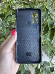 Темно-синий чехол противоударный armors для Infinix Hot 11S NFC/Инфиникс Хот 11S NFC с защитой камеры