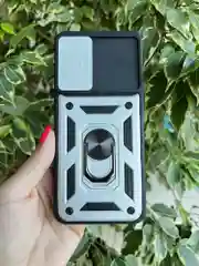 Зеленый чехол противоударный armors для Infinix Hot 11S NFC/Инфиникс Хот 11S NFC с защитой камеры