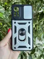 Зеленый чехол противоударный armors для Infinix Hot 11S NFC/Инфиникс Хот 11S NFC с защитой камеры