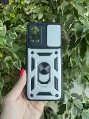 Серебряный чехол противоударный armors для Infinix Hot 11S NFC/Инфиникс Хот 11S NFC с защитой камеры