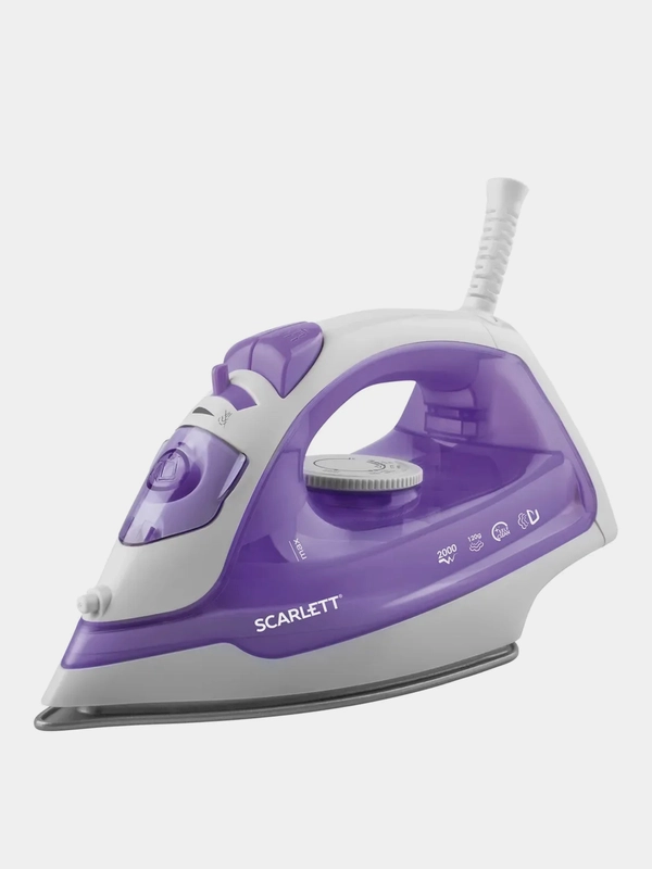 Утюг SCARLETT SC-SI30P10, антипригарное, 2000 Вт, фиолетовый