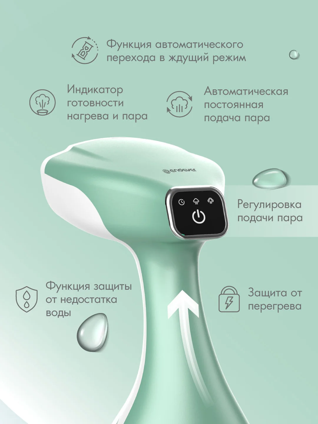 Универсальный ручной отпариватель ENDEVER ODYSSEY Q-455