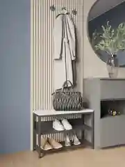 Белый обувница Лофт 5 цветов