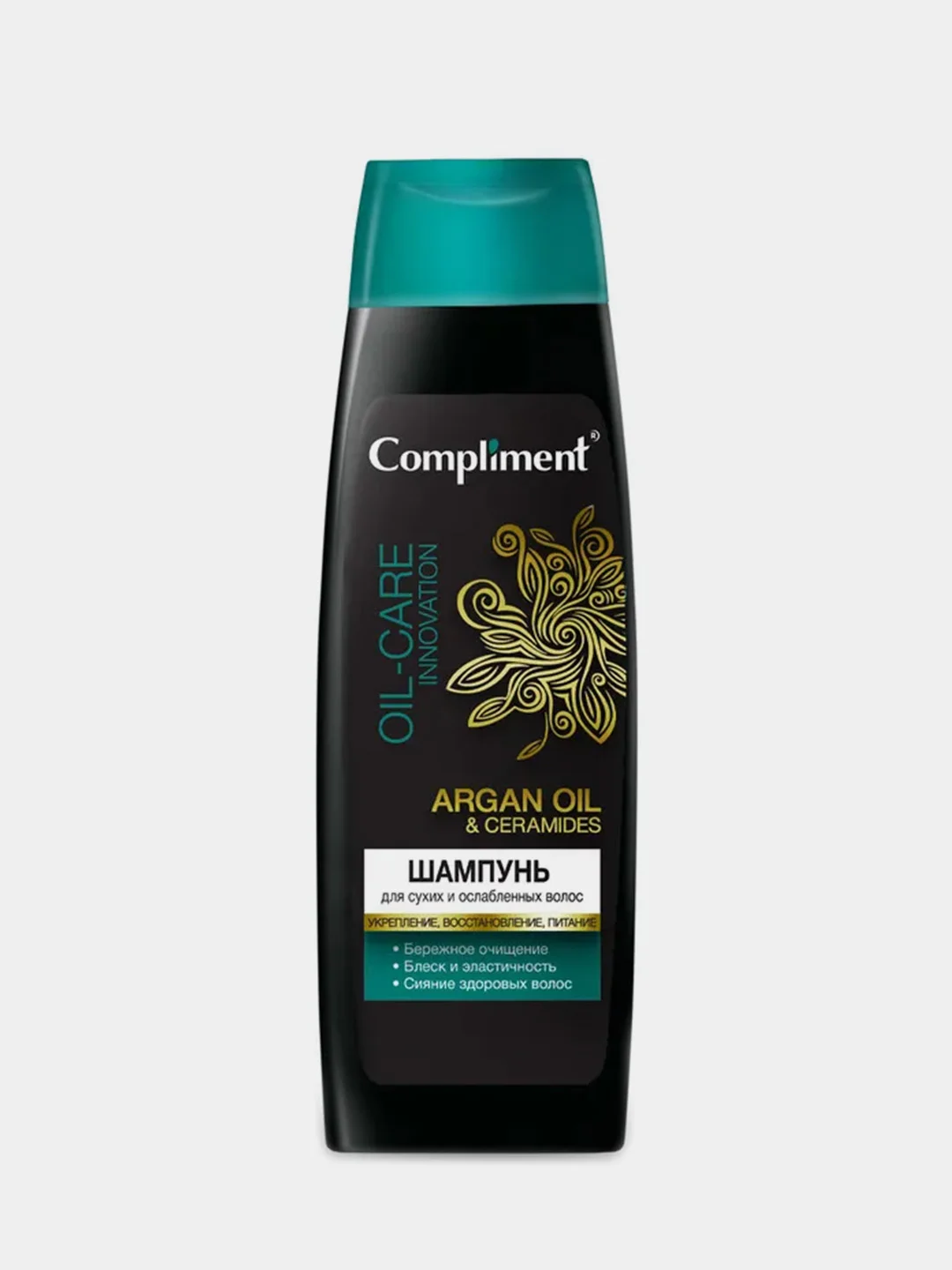 Шампунь Compliment ARGAN OIL & CERAMIDES, для сухих и ослабленных волос, 400 мл