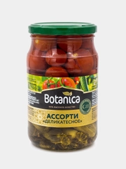Ассорти Деликатесное черри и корнишоны консервированные Botanica 720 мл