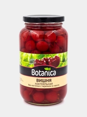 Вишня в сиропе коктейльная Botanica, без косточки, с черенком, 720 мл