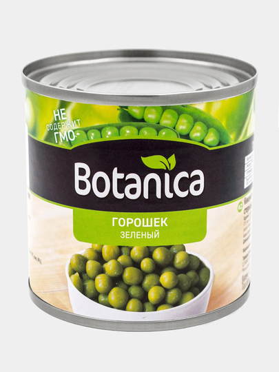 Горошек зеленый консервированный Botanica 425 мл ж/б ГОСТ