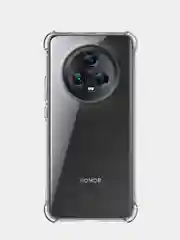 Прозрачный чехол для Honor Magic 5 противоударный силиконовый BROSCORP прозрачный, усиленные углы