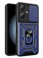 Темно-синий чехол противоударный armors для Infinix Hot 30 Play/Инфиникс Хот 30 Плей с защитой камеры