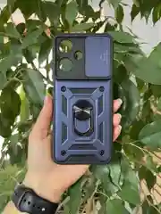 Темно-синий чехол противоударный armors для Infinix Hot 30 Play/Инфиникс Хот 30 Плей с защитой камеры