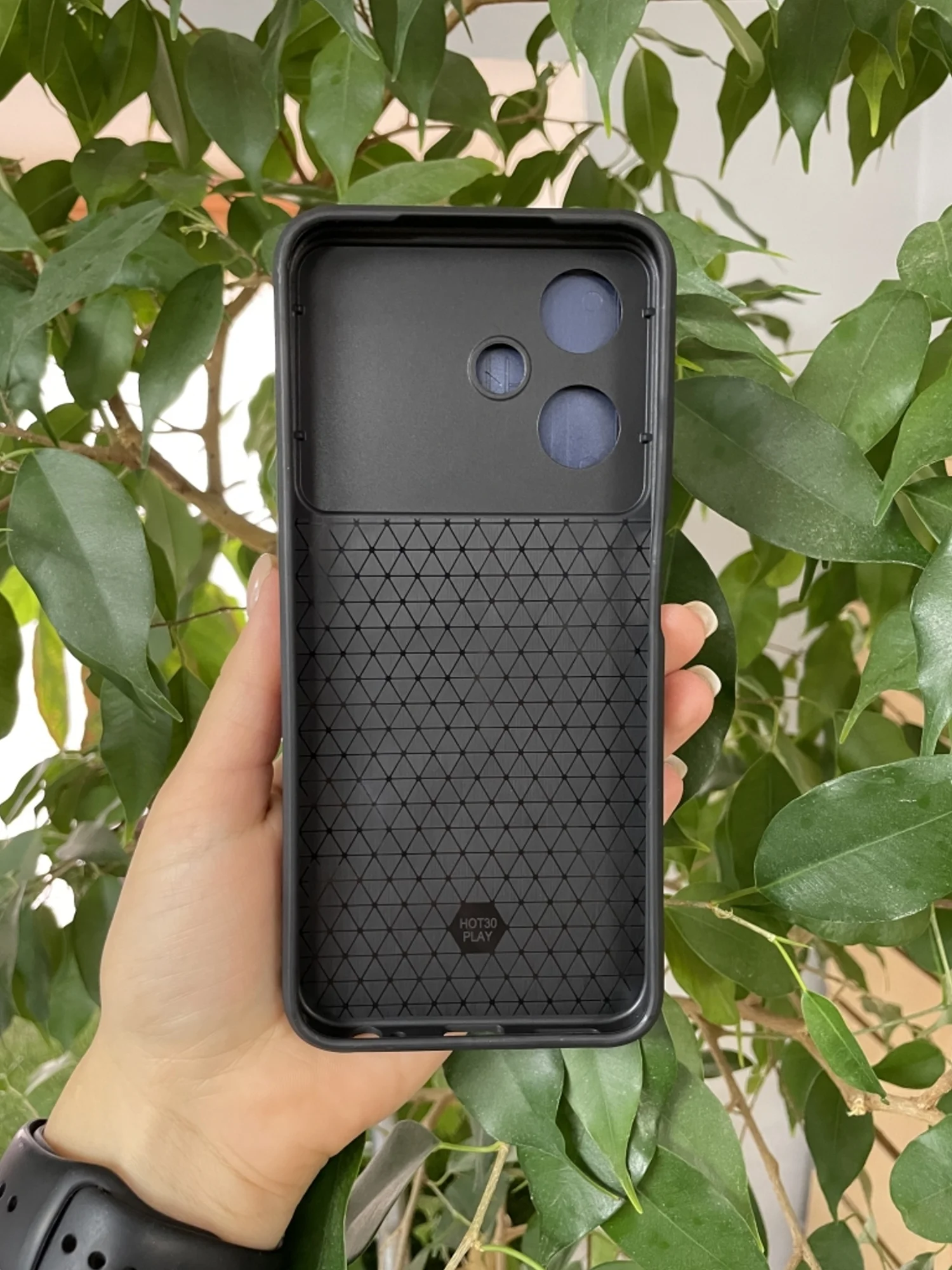 Темно-синий чехол противоударный armors для Infinix Hot 30 Play/Инфиникс Хот 30 Плей с защитой камеры