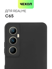 Чехол для Realme C65 силиконовый BROSCORP с бортиком, защитой камер и от прилипания