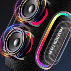 Портативная Bluetooth колонка HOPESTAR P65Pro - 50W с RGB подсветкой, TWS,  Premium