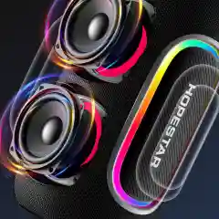 Портативная Bluetooth колонка HOPESTAR P65Pro - 50W с RGB подсветкой, TWS,  Premium