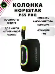 Оранжевый портативная Bluetooth колонка HOPESTAR P65Pro - 50W с RGB подсветкой, TWS,  Premium
